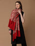 Women's Silky Golden Aari Embroidery Wool Shawl